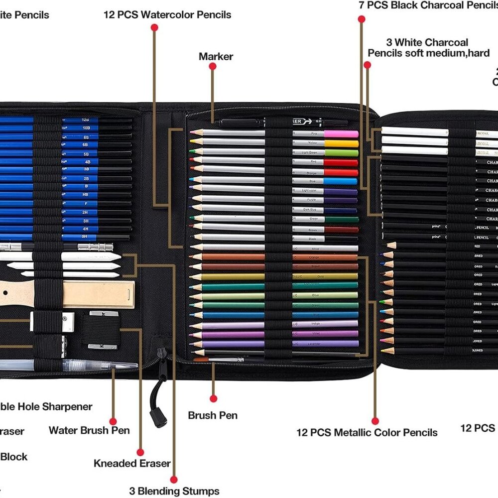 76 PIECE COLOR & SKETCH SET
